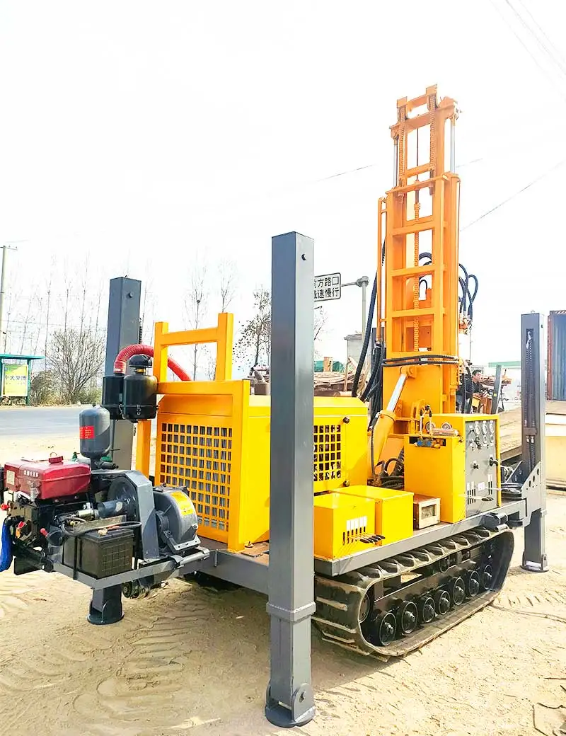 Customized Hard Rock Breaker 180m 200m Yuchai Diesel Pneumatic Portable Soil Drilling Rig Equipment in Water Well