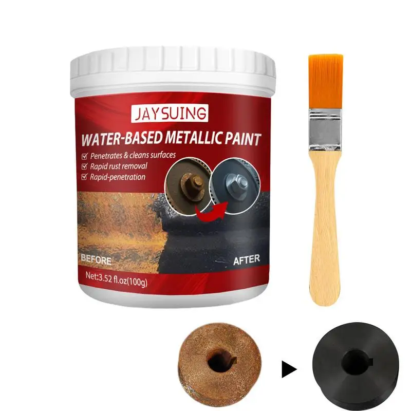 Rust Paint UV Resistant Rust Remover For Metal Automobile Rust Remover Water-Based Metal Rust Remover With Brush Anti-Rust