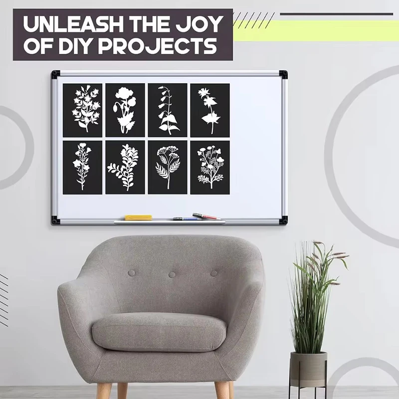 A4 المطاط ذاتية اللصق مغناطيس مرن 0.8/1 مللي متر ورقة حصيرة مغناطيسية للثلاجة صورة ديكور إبداعي سهل قطع قشر #4