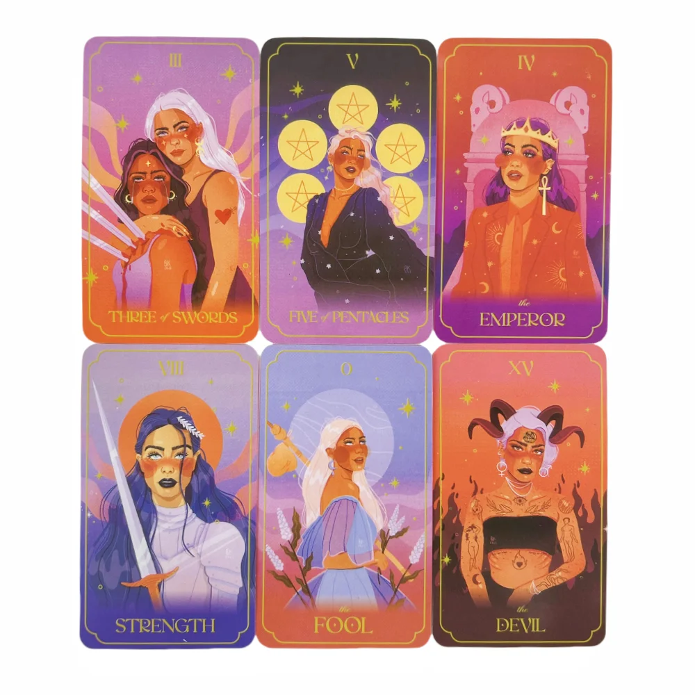 The Lovely Ladies Tarot Cards Deck Featuring Artwork Characters Oracle Board Playing Table Game For Party