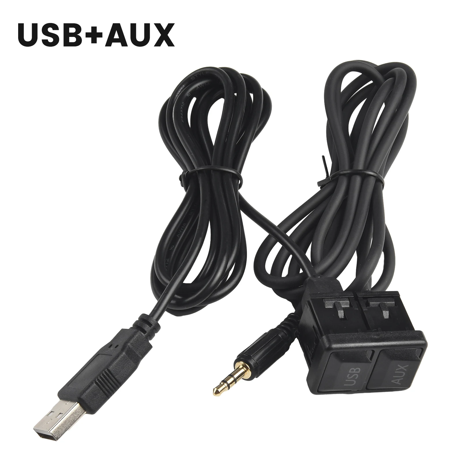 Exceptional Dual USB Extension Adapter Cable Flush Mount on Car Dashboard Suitable for Various Applications Bike Marine Motor