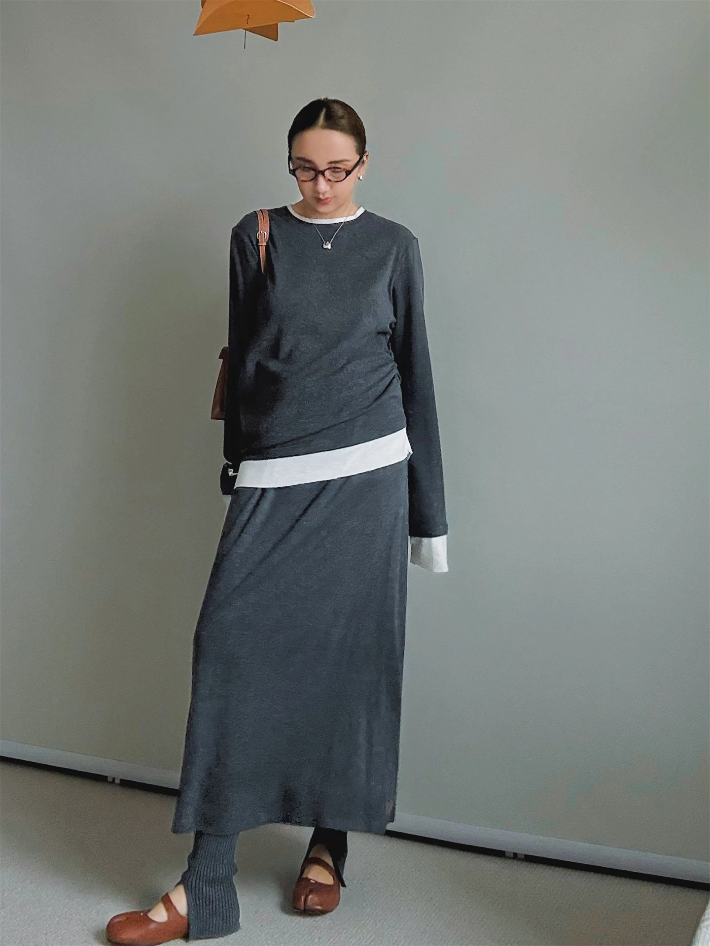 

Женский вязаный свитер из смесовой шерсти с разнообразной текстурой, с круглым вырезом, повседневный, с длинными рукавами, теплый, утолщенный, верхняя одежда