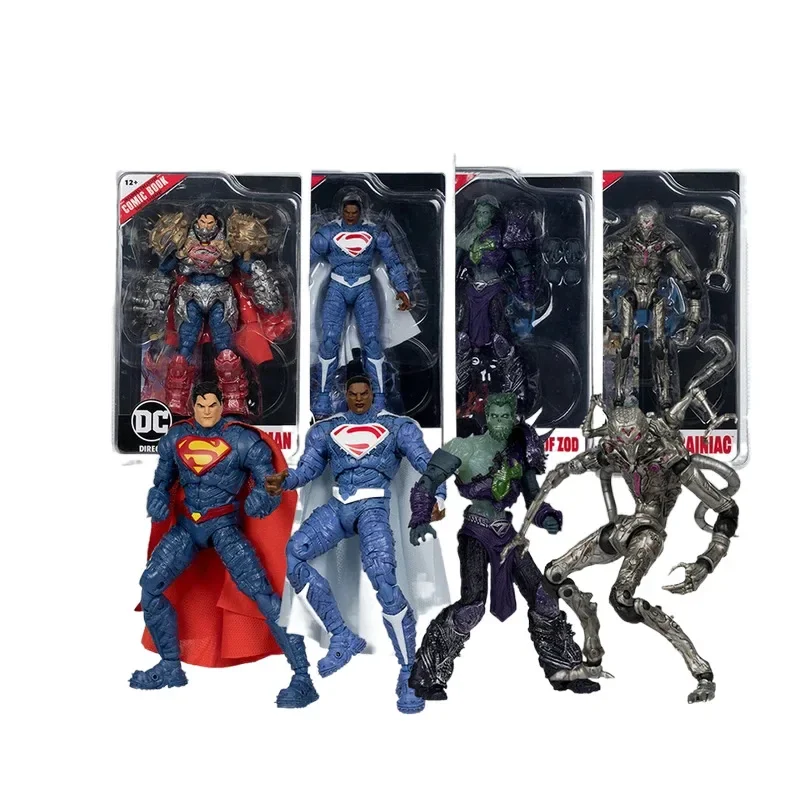 Original Genuine McFarlane Comic book Earth-2 Superman Brainiac Ghost of Zod  Action Figure  Model Collection Model Toys Gift