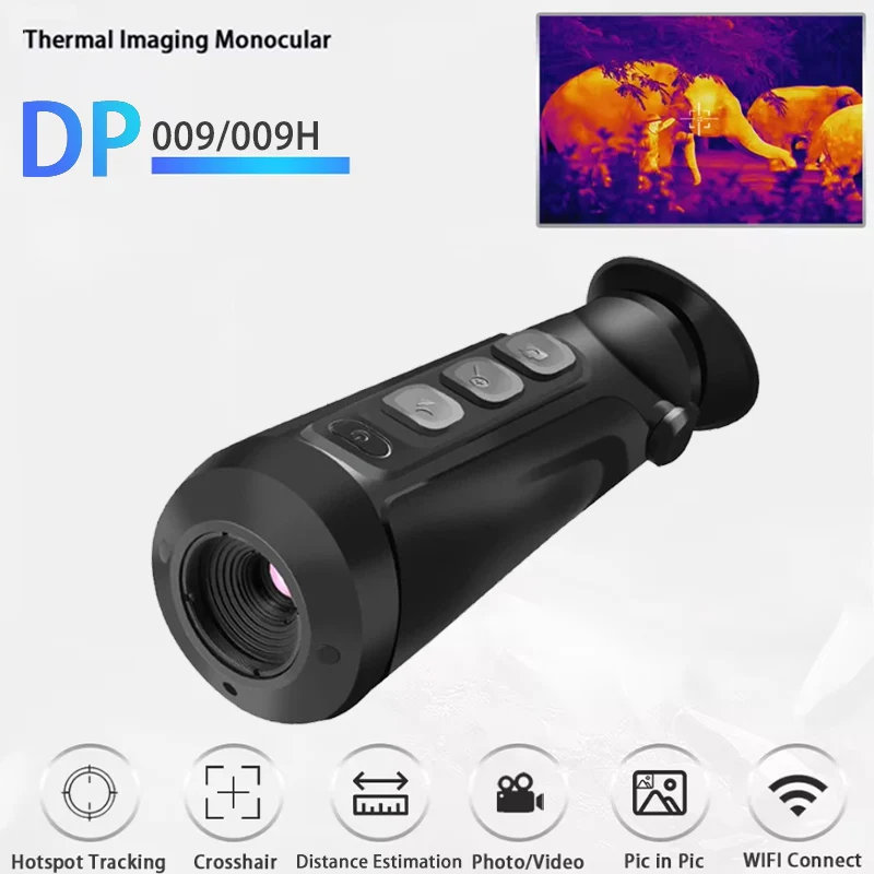 Handheld Monocular 256x192 Thermal Imaging Laser Cross Cursor Search Target Hunting Multi-Imaging Switching Support WIFI