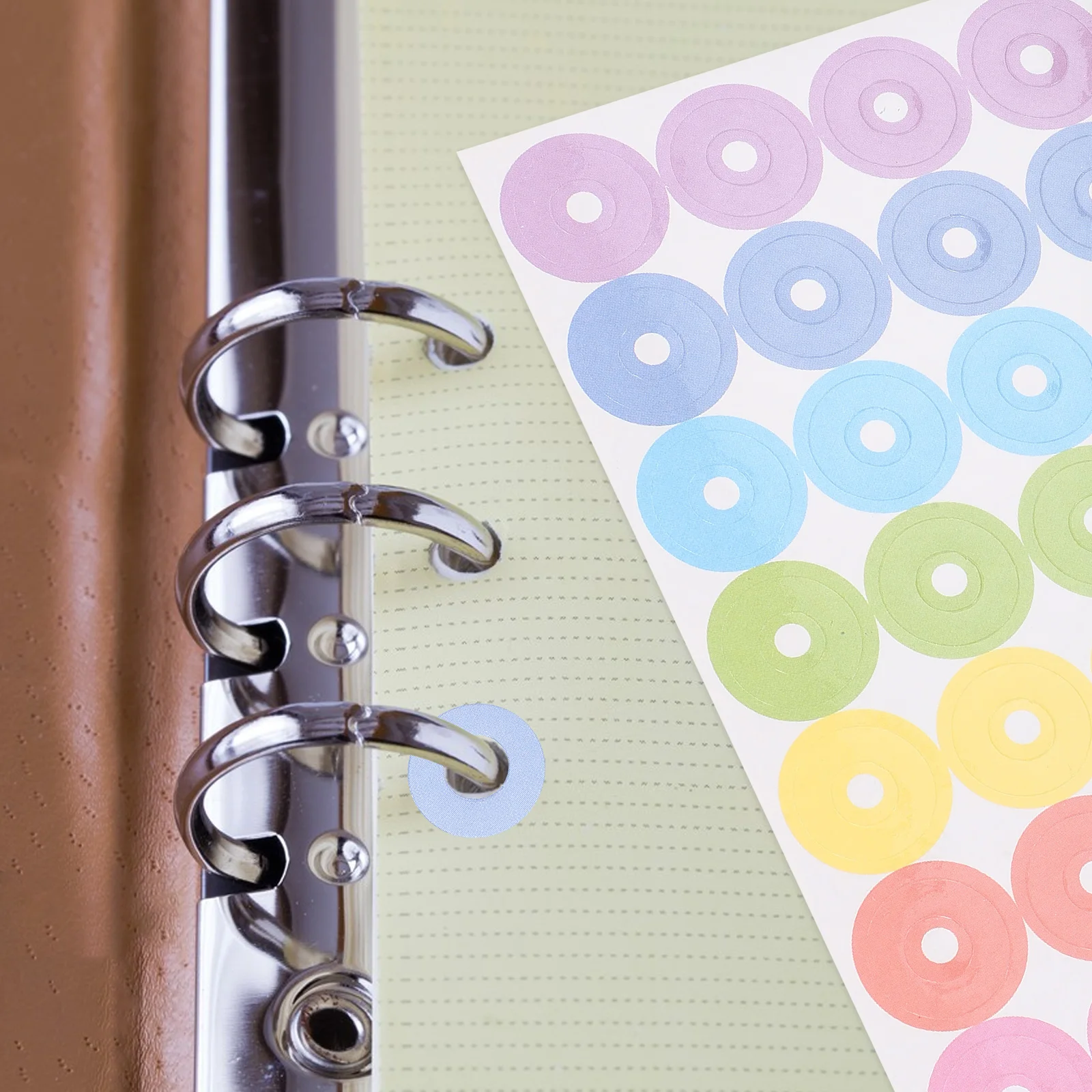 Decorative Hole Reinforcement Stickers 20 Sheets for Loose-Leaf Paper Hole Punch Reinforcements Scrapbook Crafts