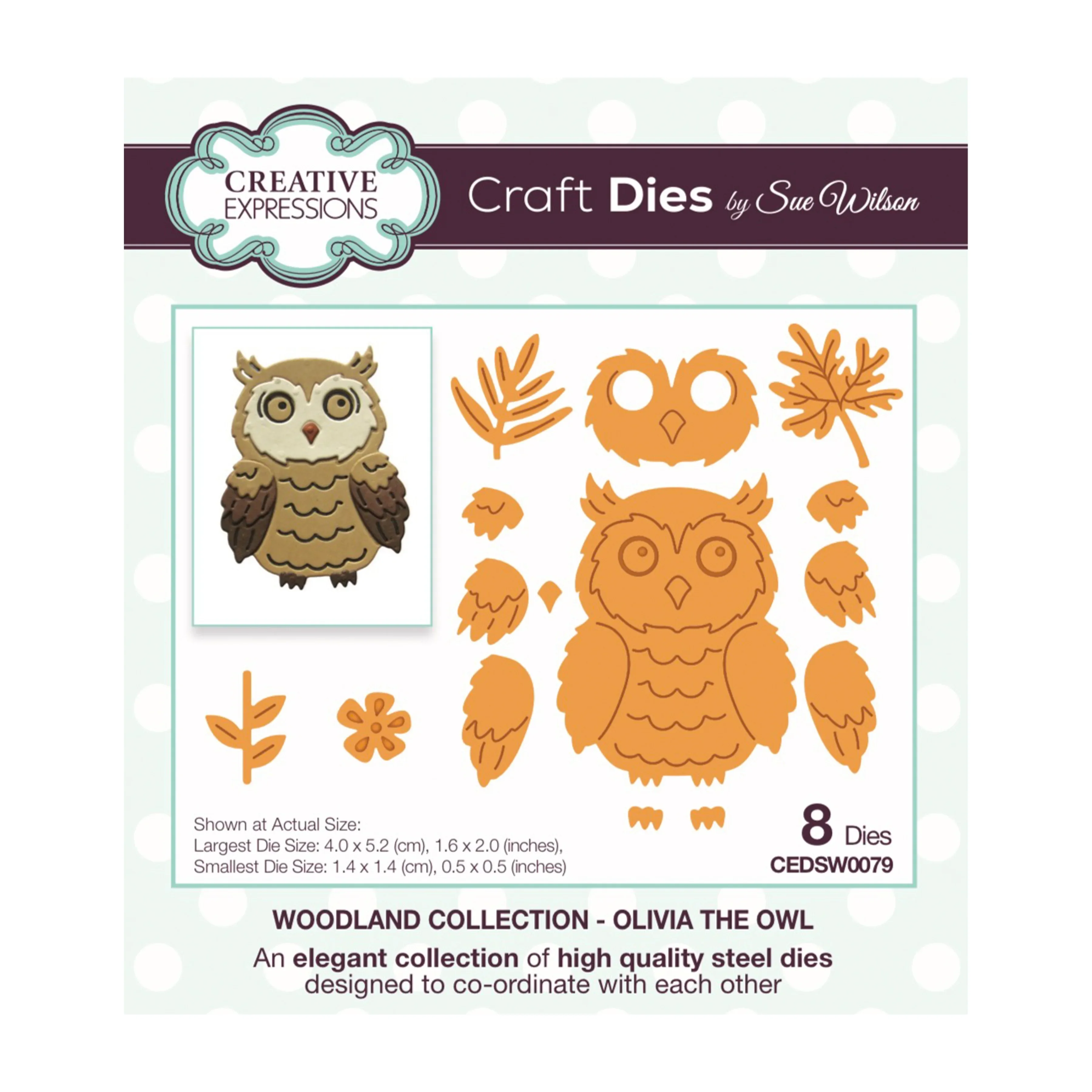 Hazel The Hedgehog Olivia The Owl Metal Cutting Dies for DIY Scrap Booking Crafts Dies Cut Stencils Maker Photo Album Template view 4