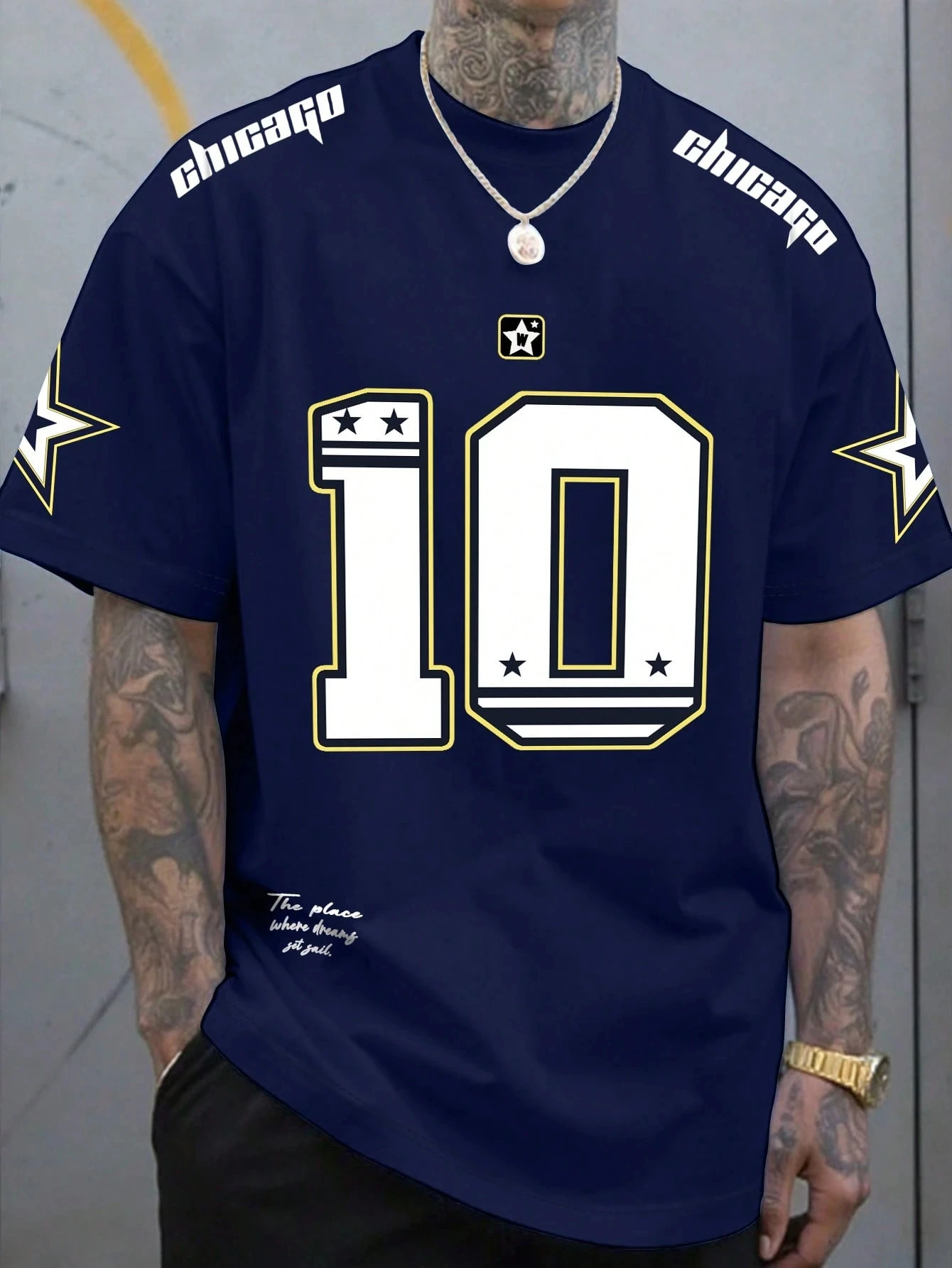 

Unisex NO.10 short sleeved T-shirt for sports daily casual unisex men's summer racing