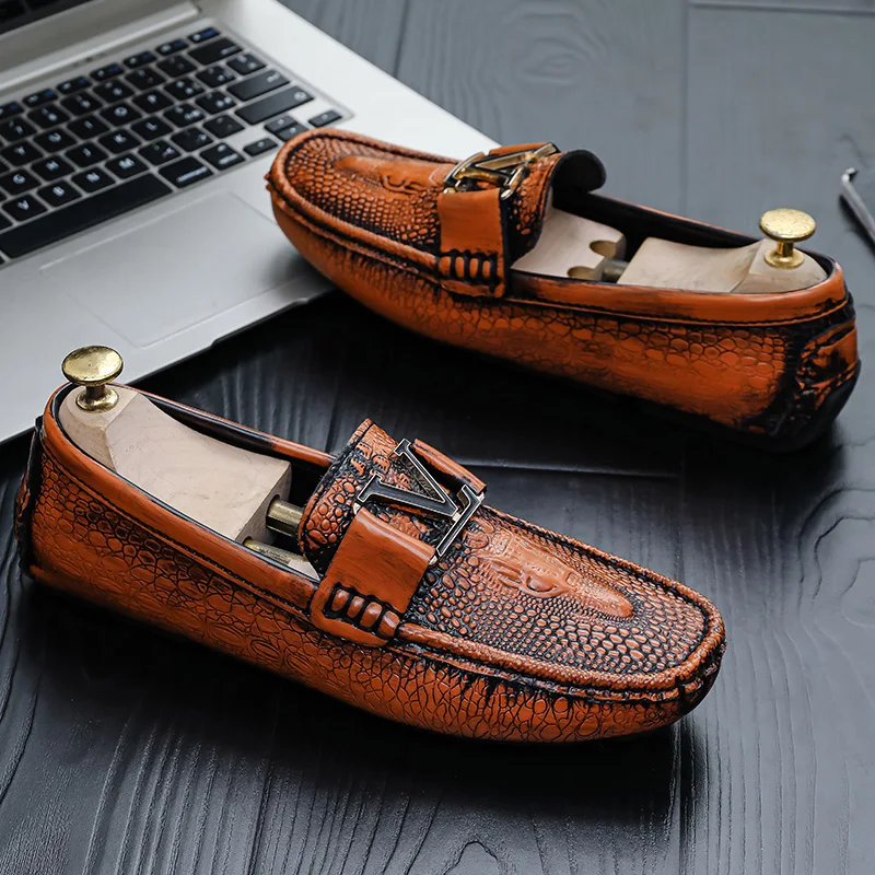 

New Brand Men Quality Shoes Shoes Casual Loafers Slip-on Business Dress Shoes Comfortable Driving Footwear Zapatos De Hombre