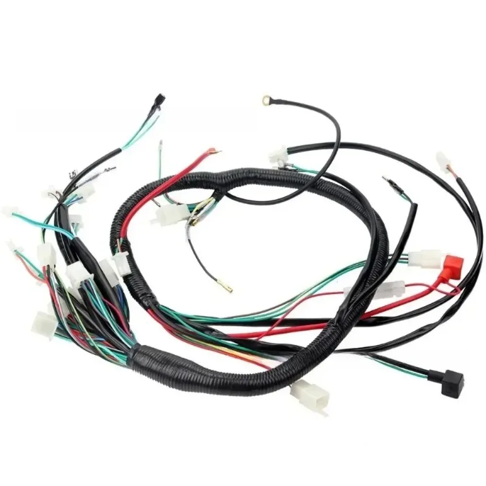 New for Buggy Go Kart 200cc 250cc 300cc ATV Pit Quad Bike Electric Start Full Wiring Loom Harness Popular