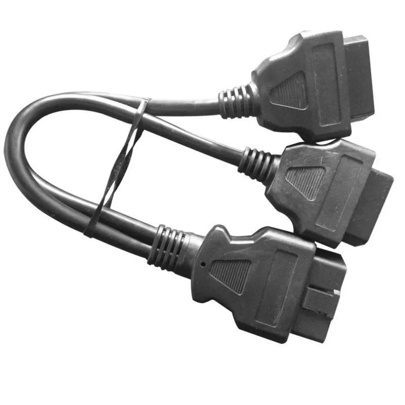

1 Male to 2 Female 16 Pin Dual-Device OBD2 Extension Cable Splitter Adapter for Car Diagnostic Scanners OBD2 Devices Tools