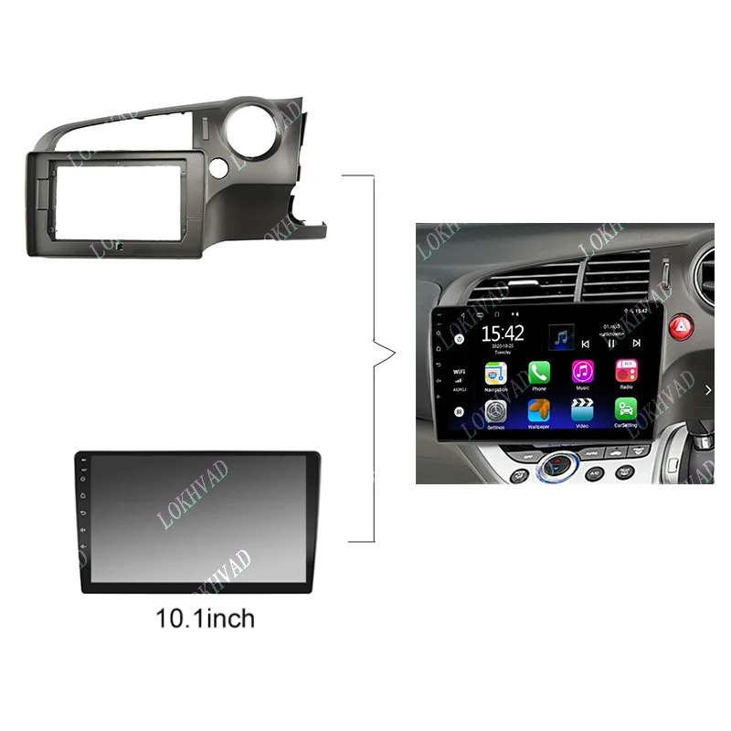 10 Inch Car Frame Fascia Adapter Android Radio Dash Fitting Panel Kit For Honda Stream 2006-2013