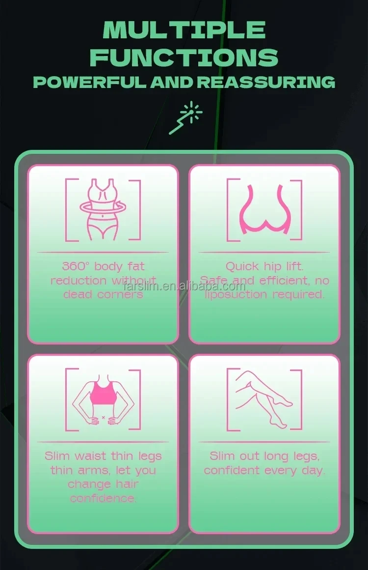 

10D Laser Fat Reduction Machine - 532nm Green & Red Light - Painless Fat Loss, Skin Tightening - Hot Sale