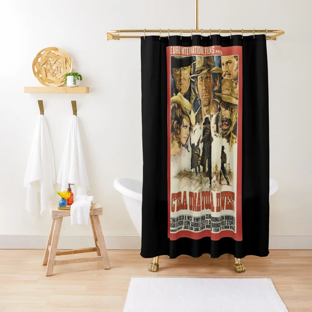 

Once Upon a Time in the West Classic . Shower Curtain For Shower Funny Shower Elegant Bathroom Waterproof Curtain