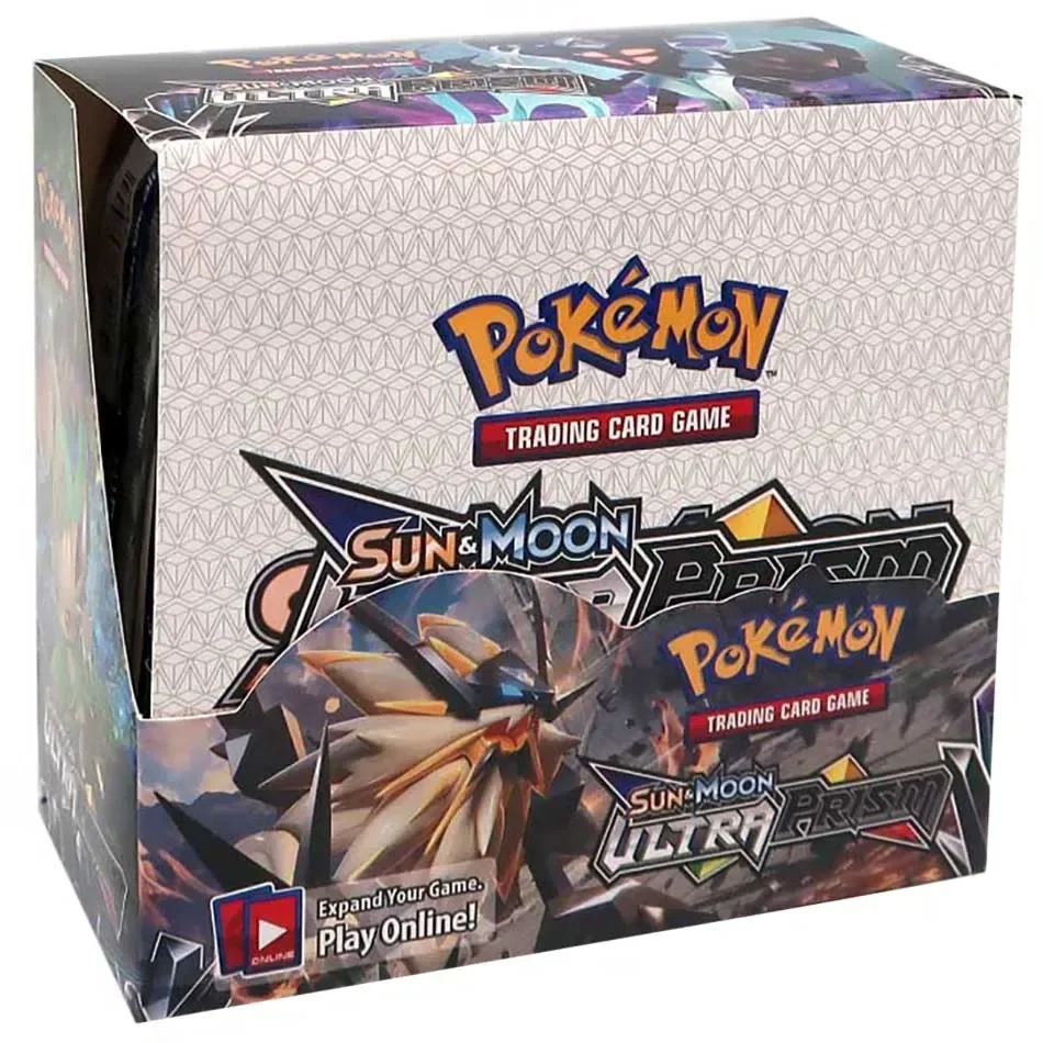 324Pcs/box Pokemon TCG Sun & Moon Ultra Prism 36 Pack Booster Box Pokemon Cards Collecting Toys