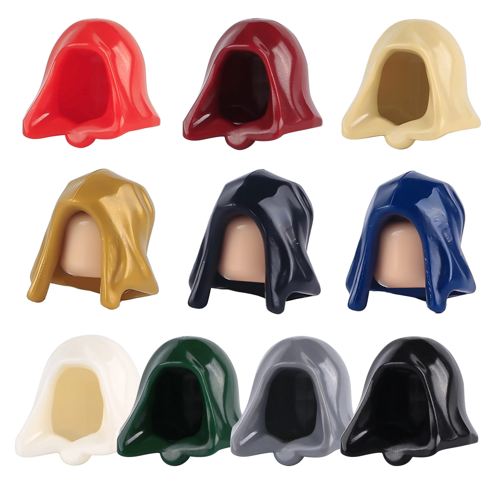 

City Figures Hood Accessories hoodie Building Blocks Headgear Patrs Bricks Toys