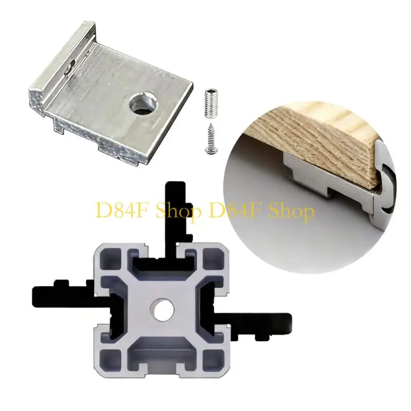 D84F Universal Aluminum Side Fixing Brackets Rack For 2020 3030 4040 Systems