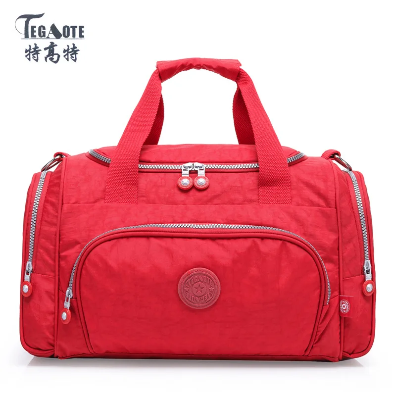 Travel Bag New Women Fashion Outdoor Nylon Handheld Bag High Capacity Solid Color American Leisure Versatile Business Travel Bag