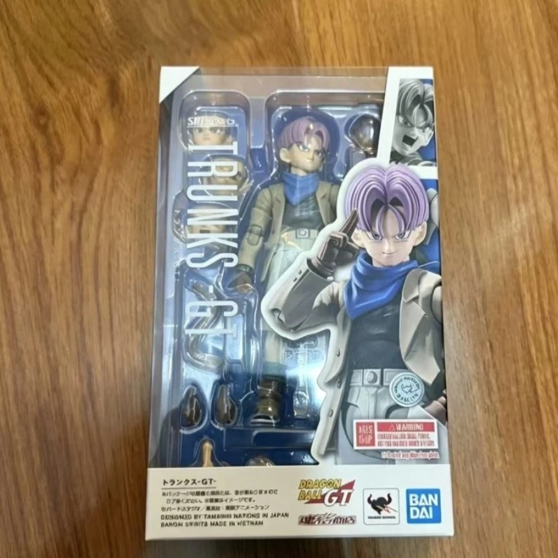 

Bandai Genuine Soul Limited SHF Dragon Ball GT Trunks Boy Saiyan Figure Model Ornament