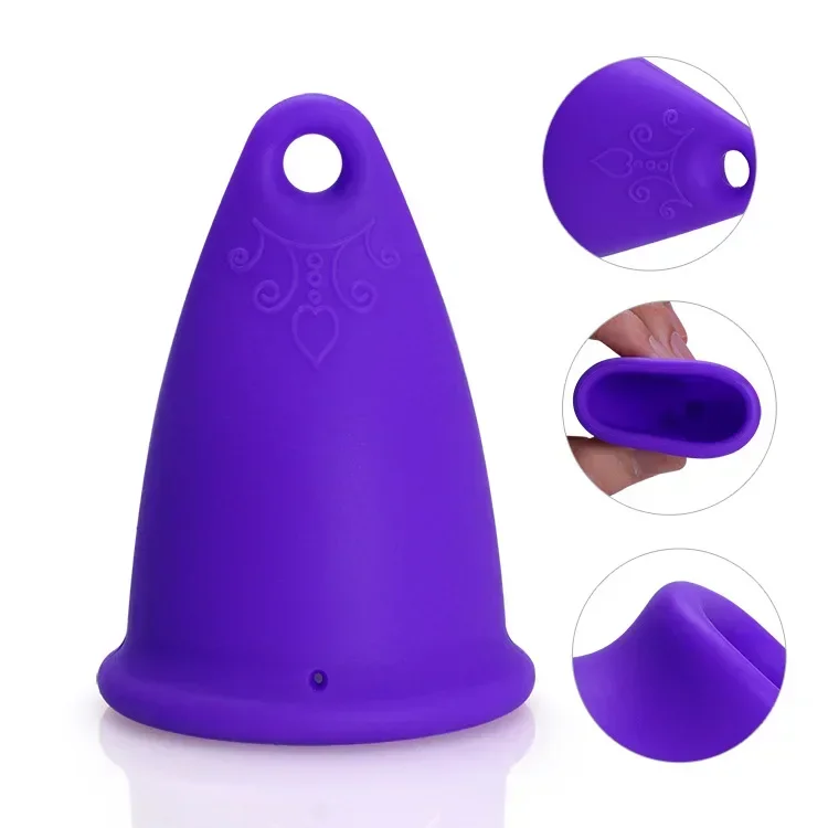 

Size S/L Menstrual Cup Medical Silicone Lady Feminine Hygiene Copa Women Period Soft Grade with Storage Case Leak-proof Reusable