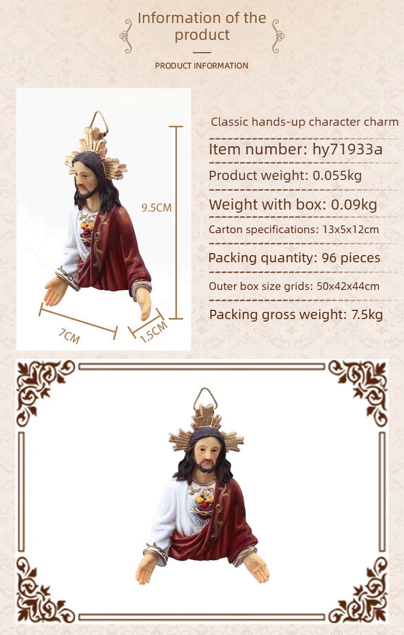 

1pcs 9.5CM High Classical Stall Character Pendant Christmas Decorative Gifts Resin Handicrafts Presépio De Natal Presepe