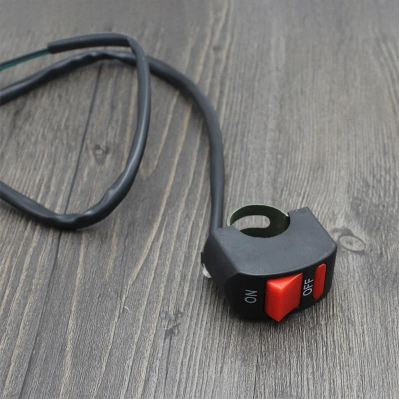 Motorcycle Handlebar Emergency Kill Switch - 12V/10A ON/OFF Button for Dirt Bike/ATV/Universal Models