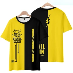 Anime To Aru Majutsu No Index 3D Print T Shirt Women Men A Certain Scientific Railgun Accelerator Misaka Mikoto Cosplay Costumes