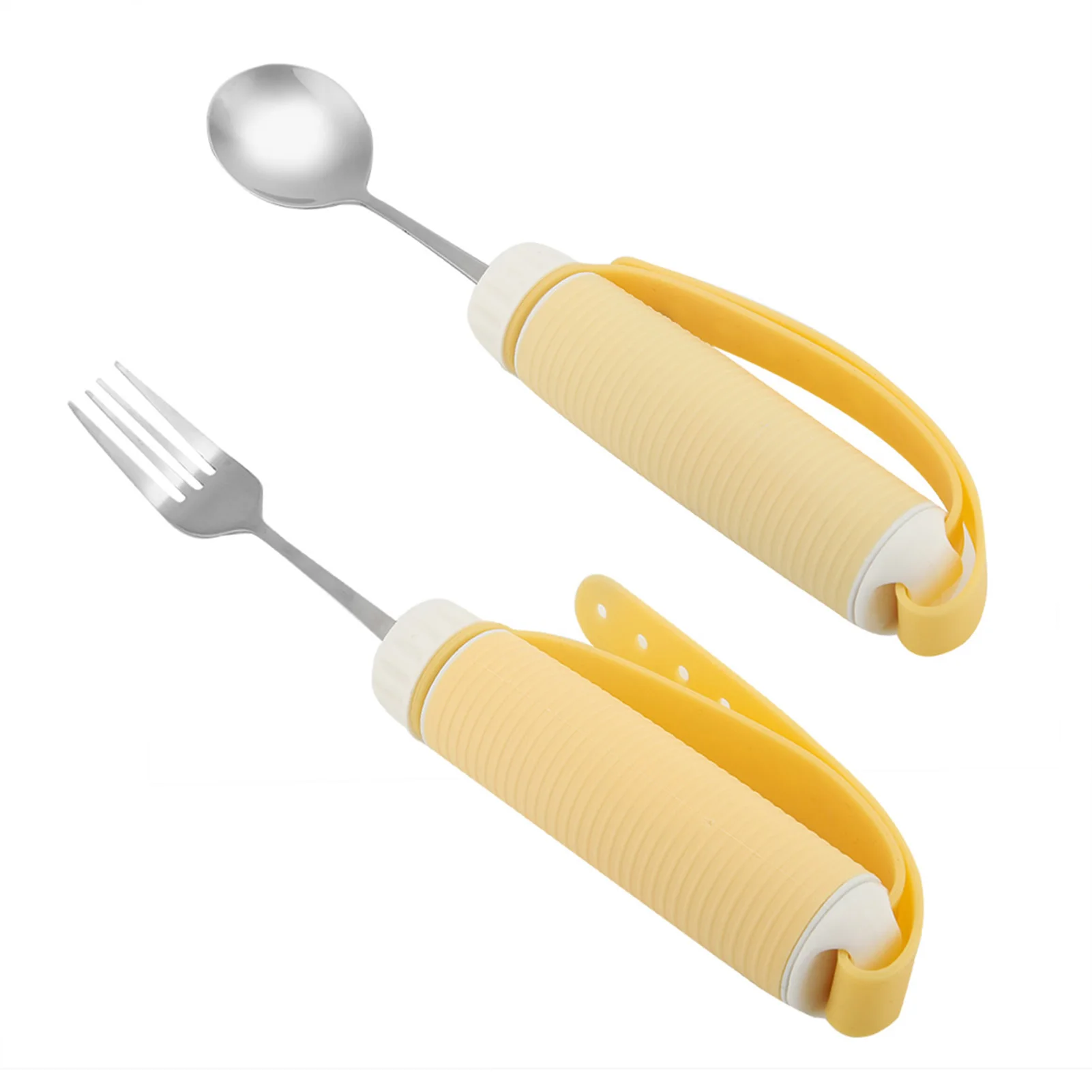 Household Durable Stroke Elderly Auxiliary Tableware Disabled Hand Anti-Shake Eating Aid Accessory Anti-Slip Eating Spoon Tools