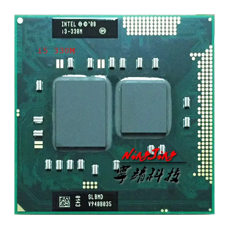 Intel Core i3-330M i3 330M SLBMD SLBVT 2.1 GHz Dual-Core Quad-Thread CPU  3M 35W Socket G1 / rPGA988A