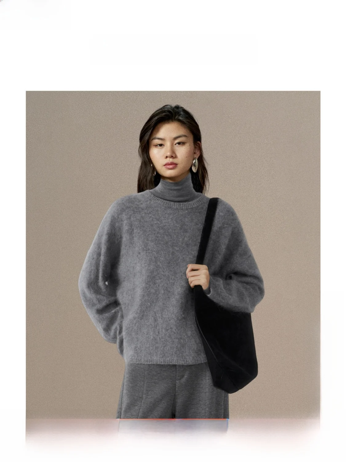 

ZhiZhi an Boyu Loose oulder Knitted Woolen Top All-Match Casual Sle Long Sve round Ne Soft Comfortable Winter New Ar...