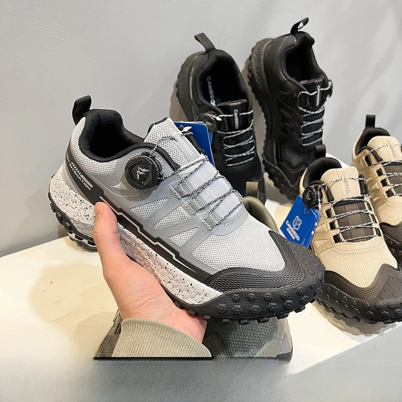 

Padded Breathable Outdoor Climbing Series Casual Shoes with Laces Shock Absorption Mountain Trekking Shoes Fashionable Summer...