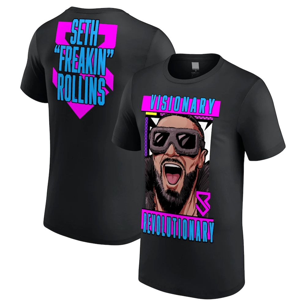 Wrestling Men Seth Freakin Rollins Visionary Revolutionary T-Shirt Hot Selling New Summer Women Short Sleeve Tops Children 3D