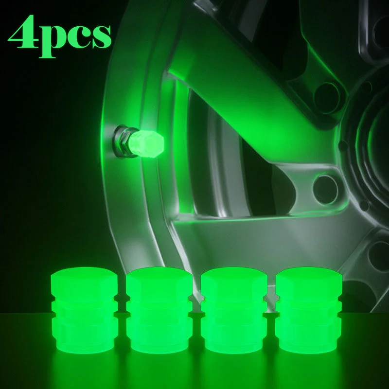 

Luminous Crown Shape Wheel Tire Valve Cover Best-selling Car Motorcycle Bike Tyre Dust Valves Fluorescent Cap Auto Accessories