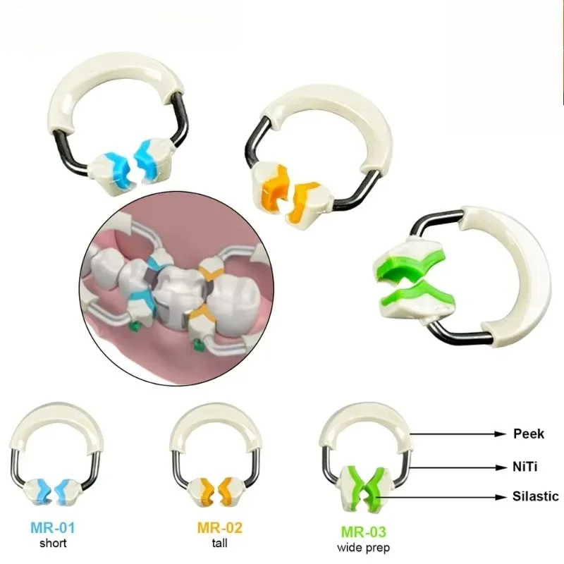 Lab Matrix System Kit NiTi Spring Clamping Ring Sectional Bands for  Restoration Garrison Style Professional Tool