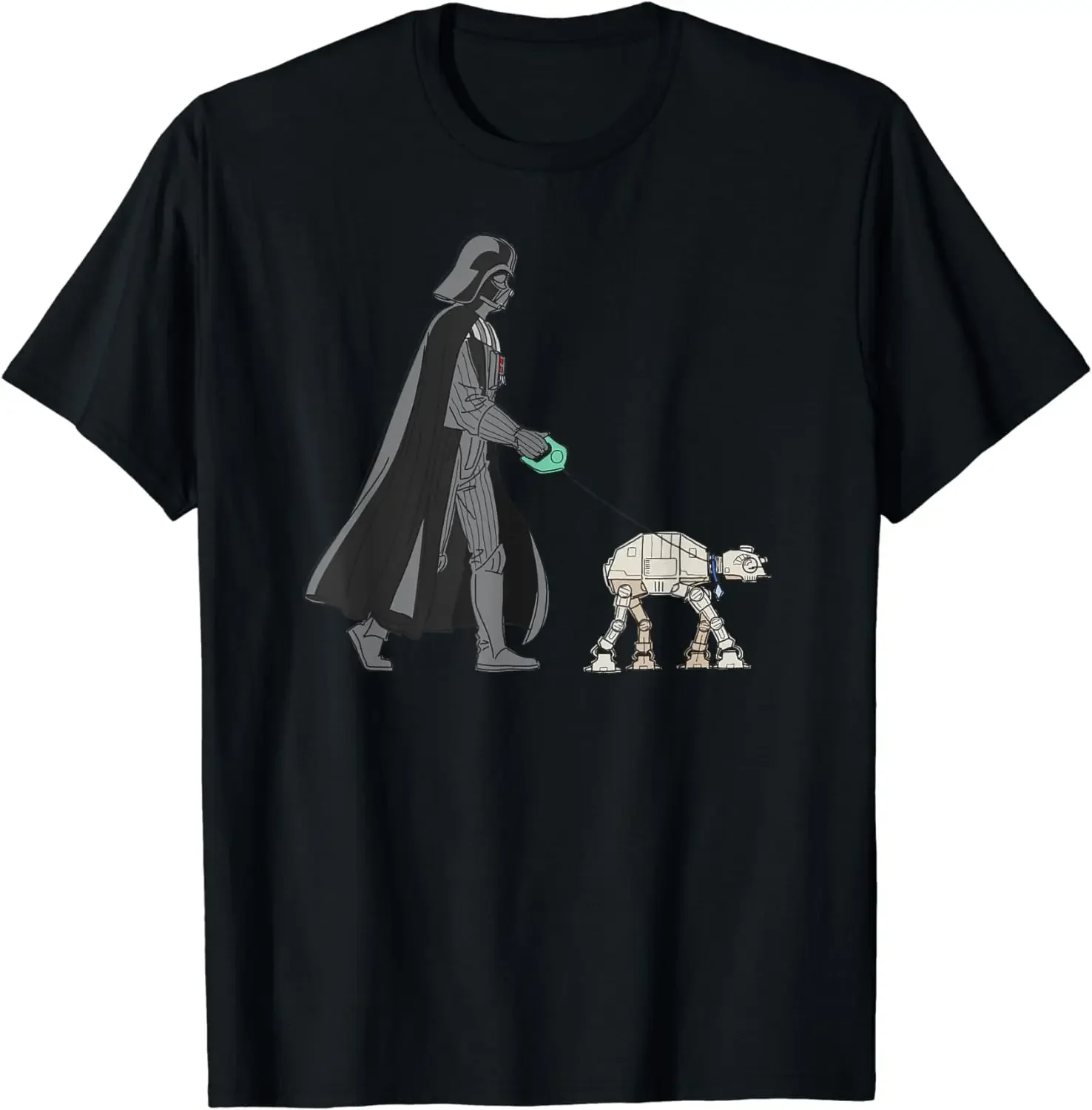 Graphic T Shirts Men Clothes Tops Tee Planet Film Darth The Dog Walker Meme  streetwear oversized t shirt Vader