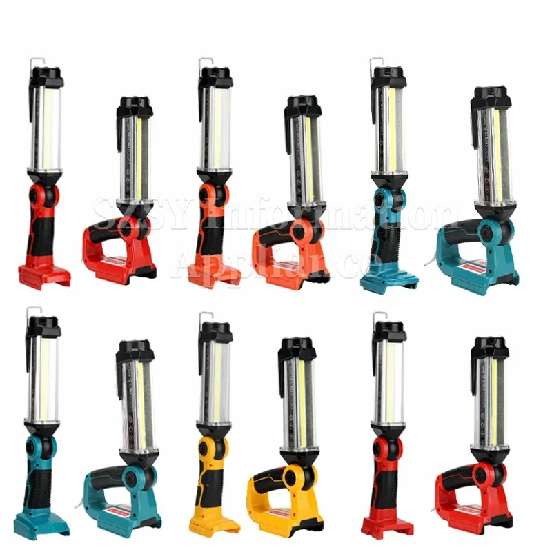 

Ручной фонарь-прожектор для литиевых аккумуляторов Makita/Bosch/Dewalt/Milwaukee/Craftsman/Black&Decker/Ryobi 14.4V-18V