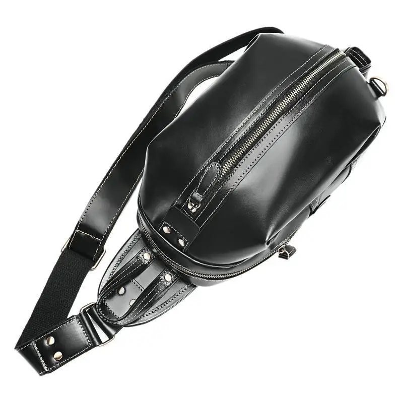 

Винтажная натуральная кожа Crazy Horse, мужская нагрудная сумка, мини-кошельки из воловьей кожи, модная сумка на ремне, сумка на одно плечо