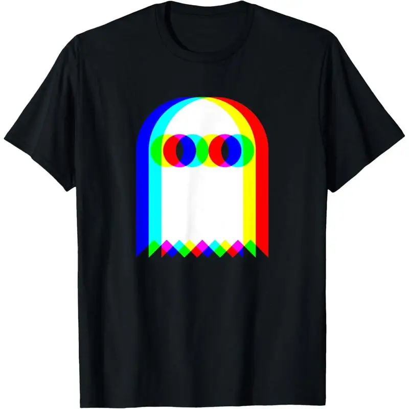 

Ghost Trippy Vaporwave Halloween Techno Rave EDM Music Party T-Shirt Graphic tees Casual Shortsleeve