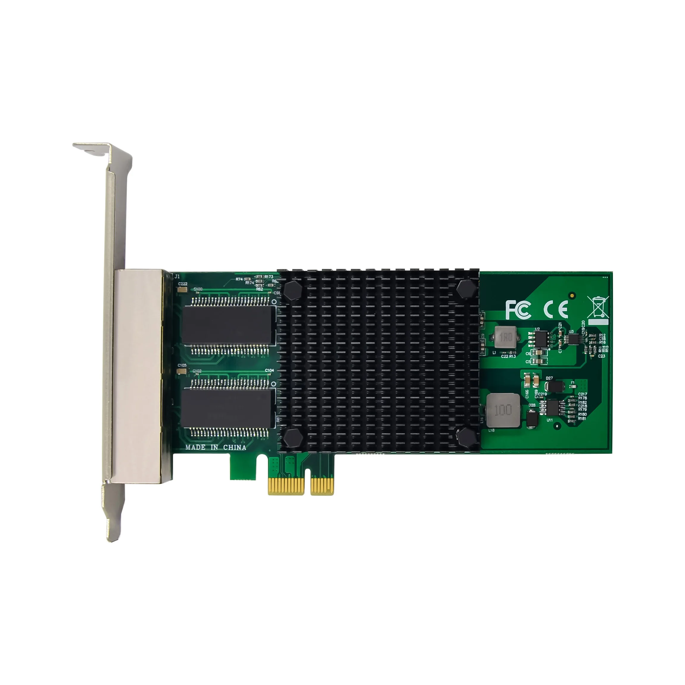 SUNWEIT ST7311 Placa de rede Gigabit Ethernet de 4 portas com interface externa PCIe X1 WX1860 disponível em estoque