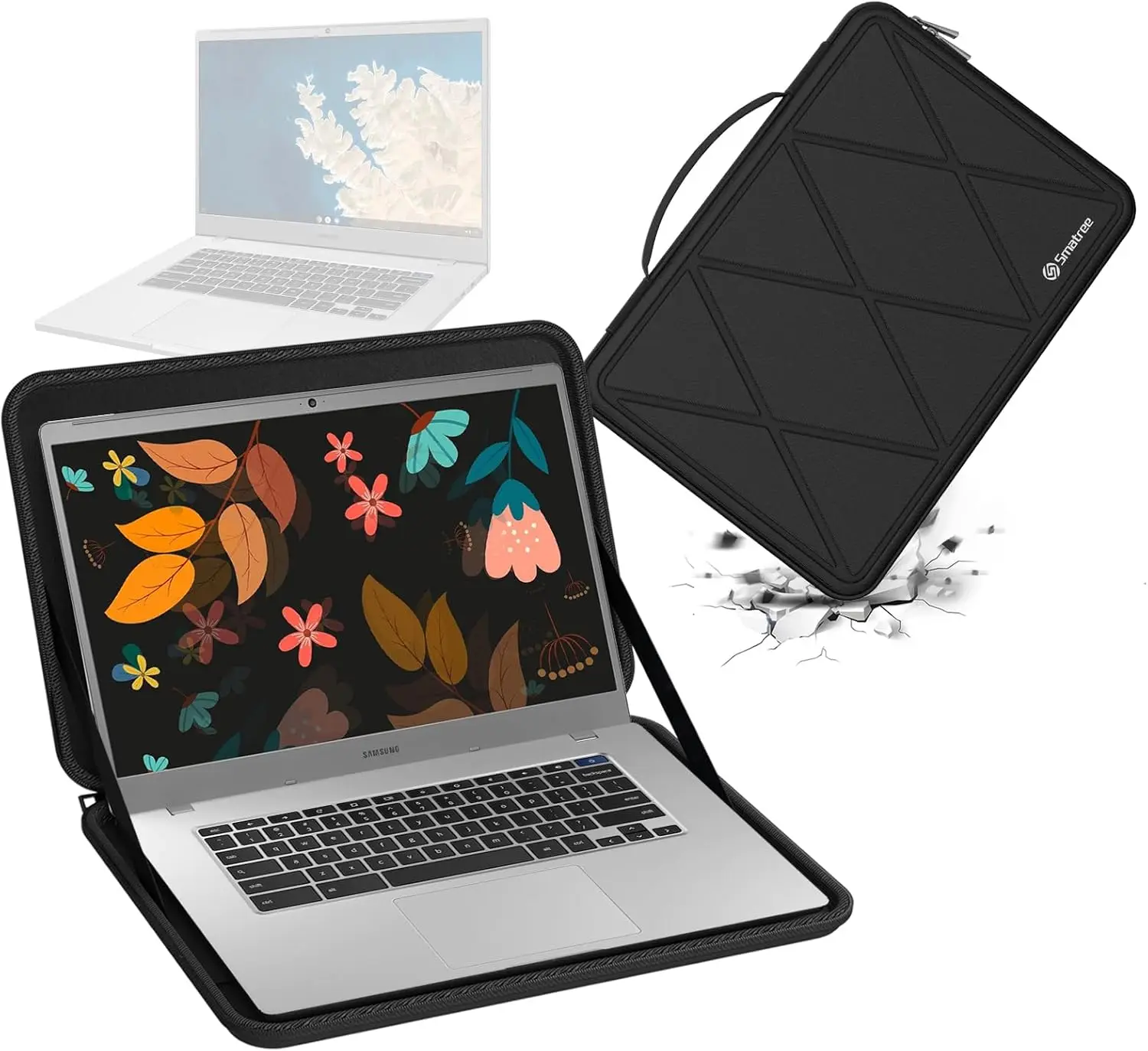 

Smatree Hard EVA Protective Sleeve Case Compatible for 15.6 inch Samsung Chromebook 4+ Laptop and Anti-Shock Notebook Bag