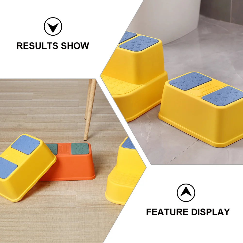 1Pcs Non-Slip Bathroom Footstool Step Stool Stable Footrest Non-Slip Stool Footstool