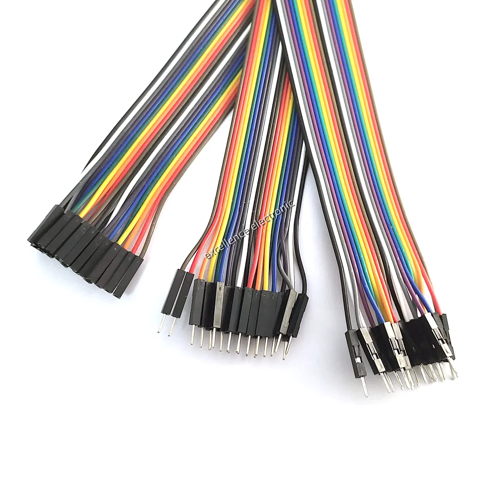 20Pin Jumper Wire Dupont Line 20cm Male To Male+Female To Male + Female To Female Dupont Cable, for Arduino DIY Electronics Kit