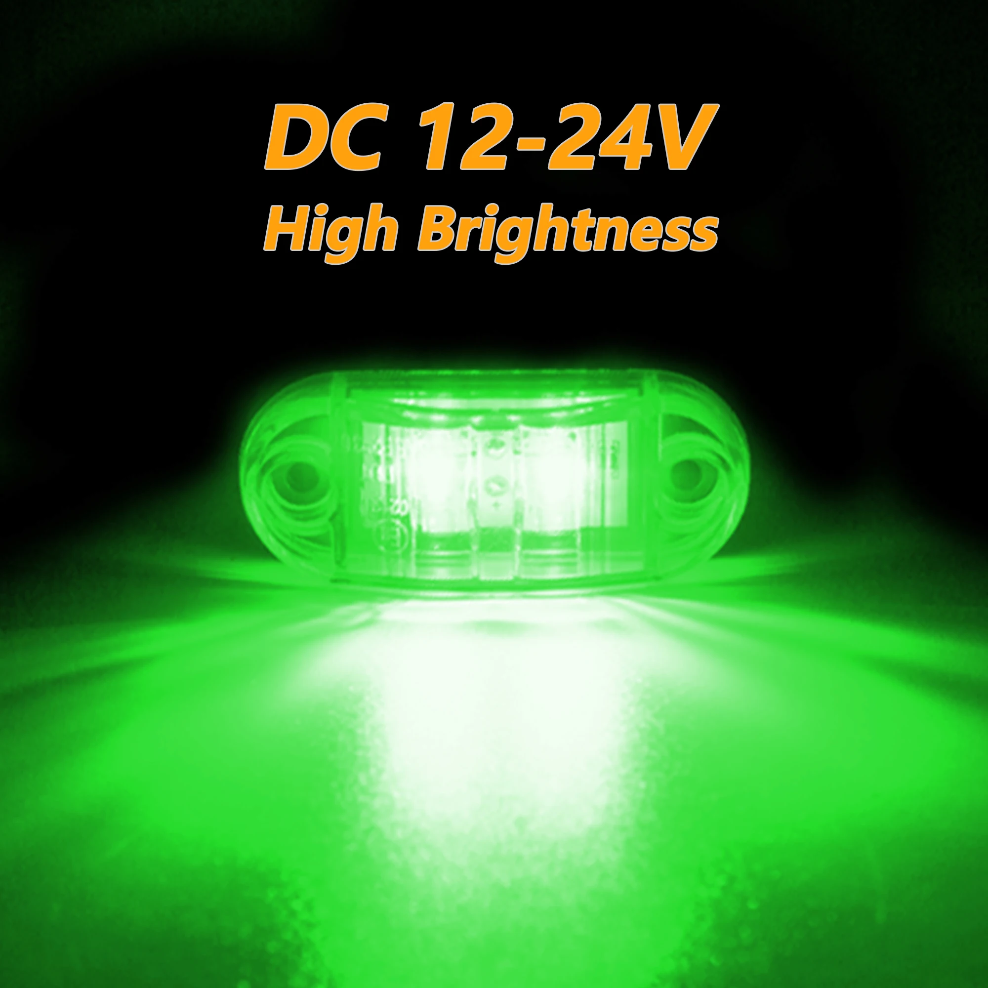 10 Stück 2 Ovale LED Universal-LED-Leuchten Seitenmarkierungsleuchten für Anhänger LKW Wohnwagen Begrenzungsleuchte Aufputzmontage 12V-24V – Detail 21
