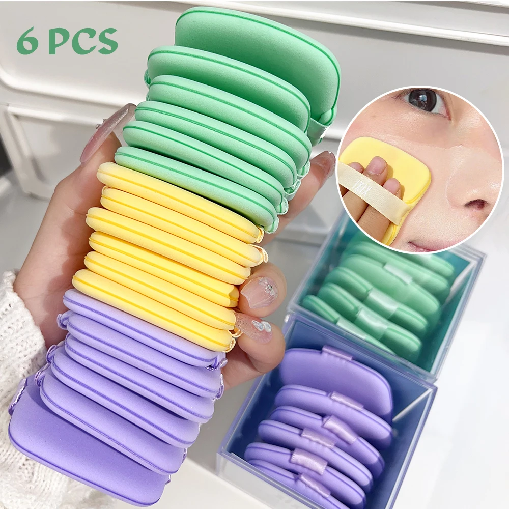 6 PCS Super Soft Cosmetic Powder Puff Set Premium Latex Cosmetic Sponge Cosmetic Powder Puff for Women Beauty Makeup Tools