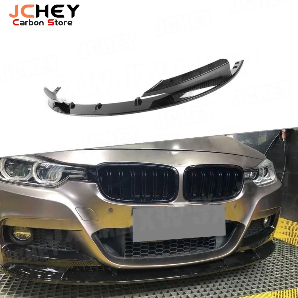 

JCHEY For BMW 3 Series F30 M SPORT 2012-2018 ABS Glossy Black Car Front Bumper Lip Spoiler Splitter