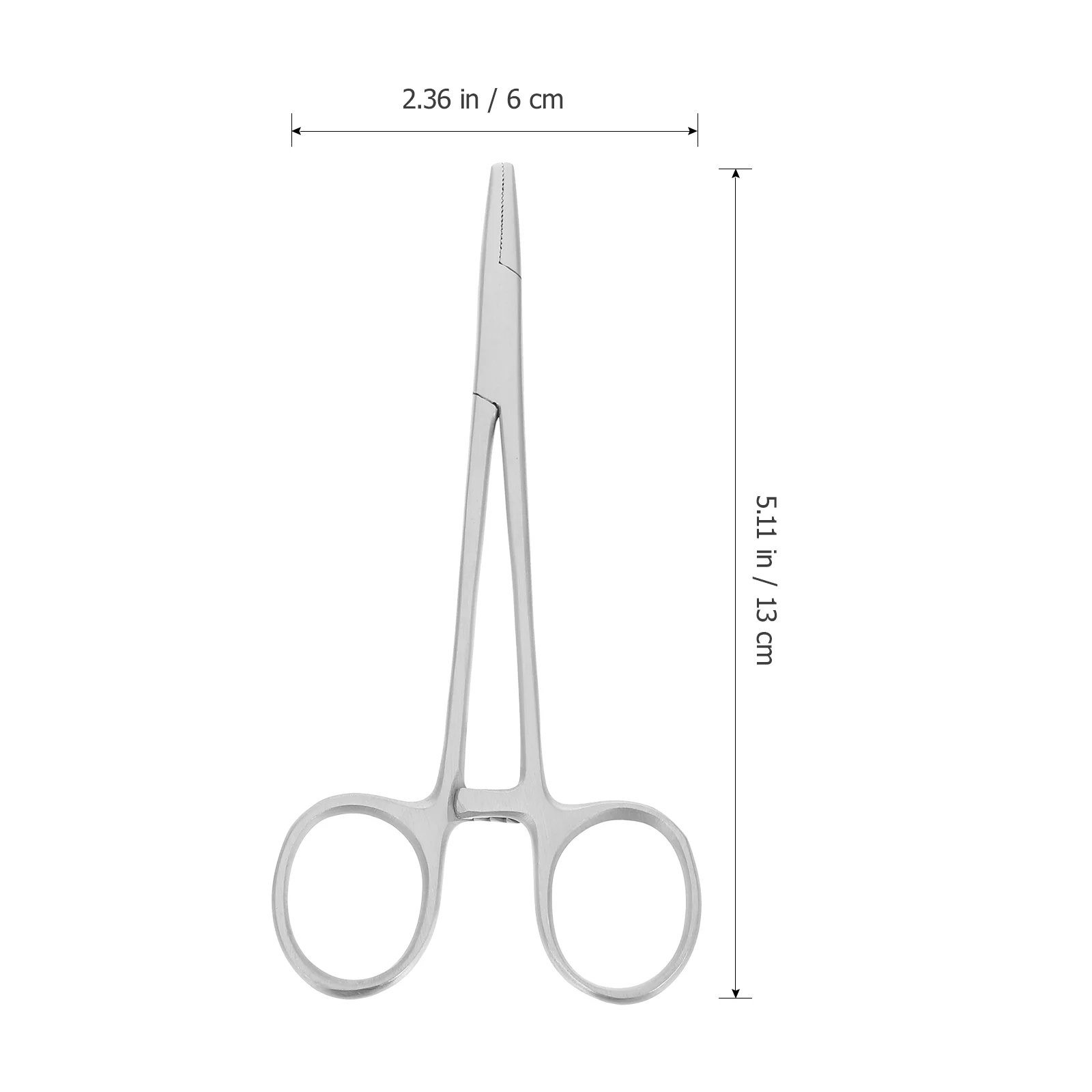 Fishing Hooks Clamp Cupping Forcep Forceps Stainless Steel Hemostat Self-Locking Straight Silver Hemostatic