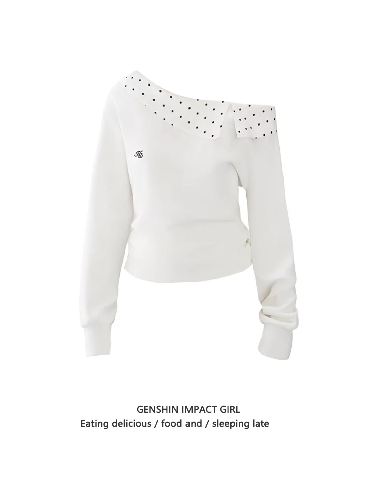 T Shirt Women's s822b2c106eac459ab43cb5fee009f4151.png" Dotted With sleeves decorate.0.i29.2aa73333kpqstw"> multiple Casual Shoulder exposed, and flexible Modern your style Korean, with you. Upon guaranteed, october autumn