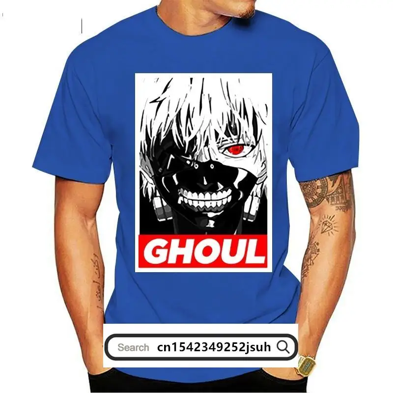 

Japan Anime Kaneki Tokyo Ghoul T Shirt Men's High Quality Aesthetic Cotton Cool T-shirt Harajuku Streetwear Camisetas Hombre