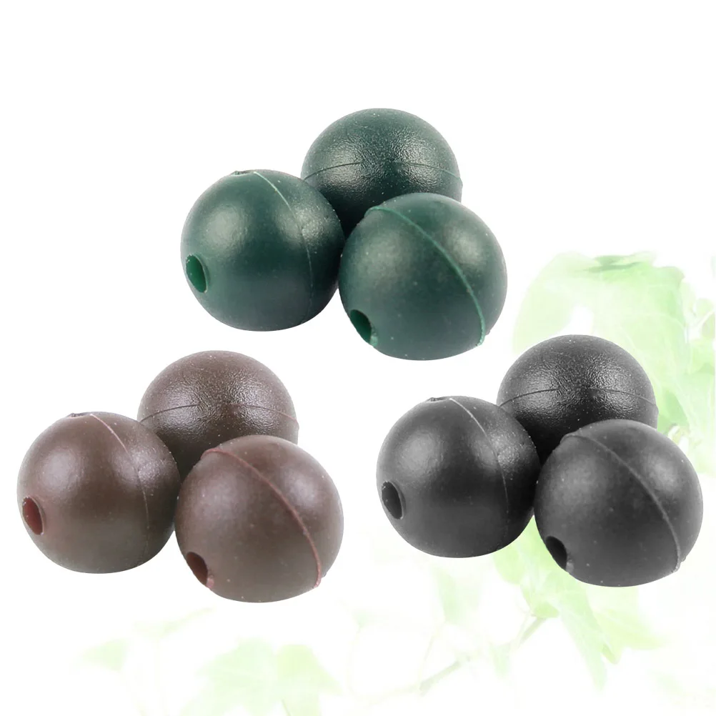 150 قطعة 8 مللي متر الصيد الخرز مادة البولي ايثيلين إغراء الطعم ملحق للمياه العذبة المياه المالحة البحرية الصيد خيوط الفضاء الفاصوليا طوق #3