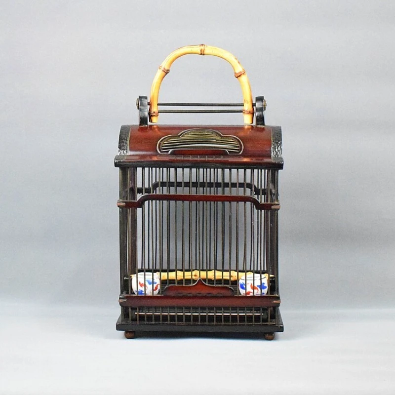 Bird cage climbing finch all bamboo pure hand Seiko
