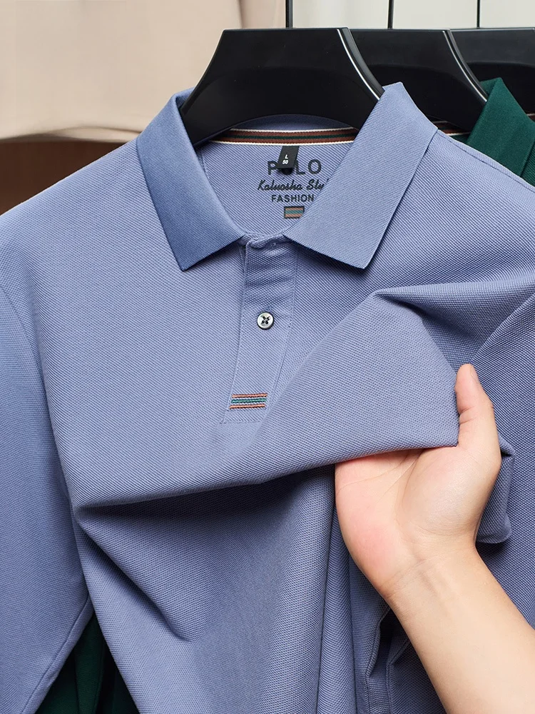 

Мужская тонкая свободная повседневная рубашка Lormen из чистого хлопка для весны и осени, дышащая, в стиле casual business